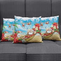 Guam Christmas Pillow Cover Felis Pasgua Chilling Santa LT05 - Polynesian Pride