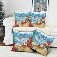 Guam Christmas Pillow Cover Felis Pasgua Chilling Santa LT05 - Polynesian Pride