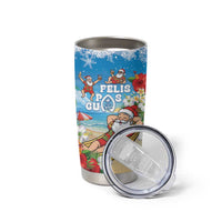 Guam Christmas Tumbler Cup Felis Pasgua Chilling Santa LT05 - Polynesian Pride