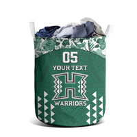 Custom Hawaii Football Laundry Basket Rainbow Warriors Tropical Vibes LT05 - Polynesian Pride