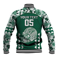 Custom Hawaii Football Baseball Jacket Rainbow Warriors Tropical Vibes LT05 - Polynesian Pride