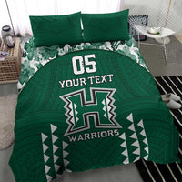 Custom Hawaii Football Bedding Set Rainbow Warriors Tropical Vibes LT05 - Polynesian Pride