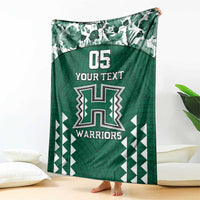 Custom Hawaii Football Blanket Rainbow Warriors Tropical Vibes LT05 - Polynesian Pride