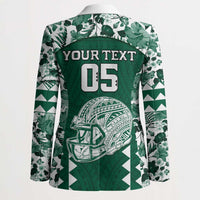Custom Hawaii Football Blazer Rainbow Warriors Tropical Vibes LT05 - Polynesian Pride