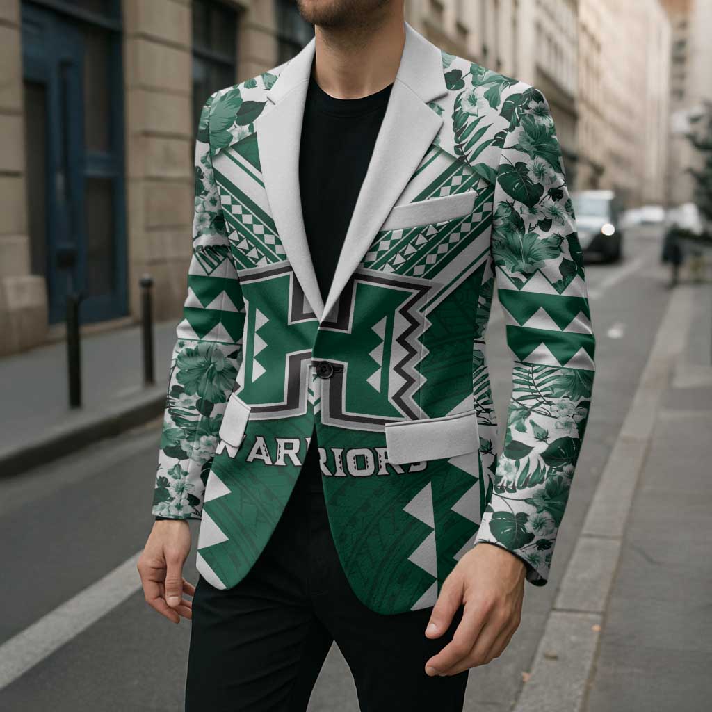 Custom Hawaii Football Blazer Rainbow Warriors Tropical Vibes LT05 - Polynesian Pride
