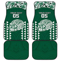 Custom Hawaii Football Car Mats Rainbow Warriors Tropical Vibes LT05 - Polynesian Pride
