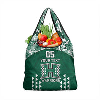 Custom Hawaii Football Grocery Bag Rainbow Warriors Tropical Vibes LT05 1-pack One Size Green - Polynesian Pride