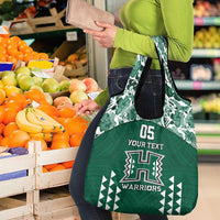 Custom Hawaii Football Grocery Bag Rainbow Warriors Tropical Vibes LT05 - Polynesian Pride