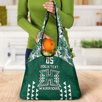 Custom Hawaii Football Grocery Bag Rainbow Warriors Tropical Vibes LT05 - Polynesian Pride
