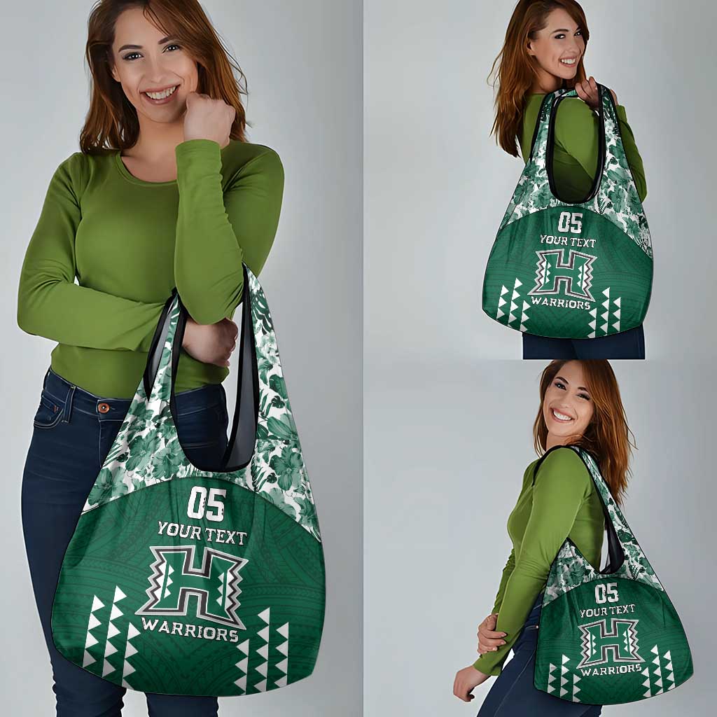 Custom Hawaii Football Grocery Bag Rainbow Warriors Tropical Vibes LT05 - Polynesian Pride