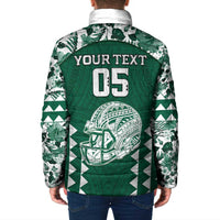 Custom Hawaii Football Padded Jacket Rainbow Warriors Tropical Vibes LT05 - Polynesian Pride