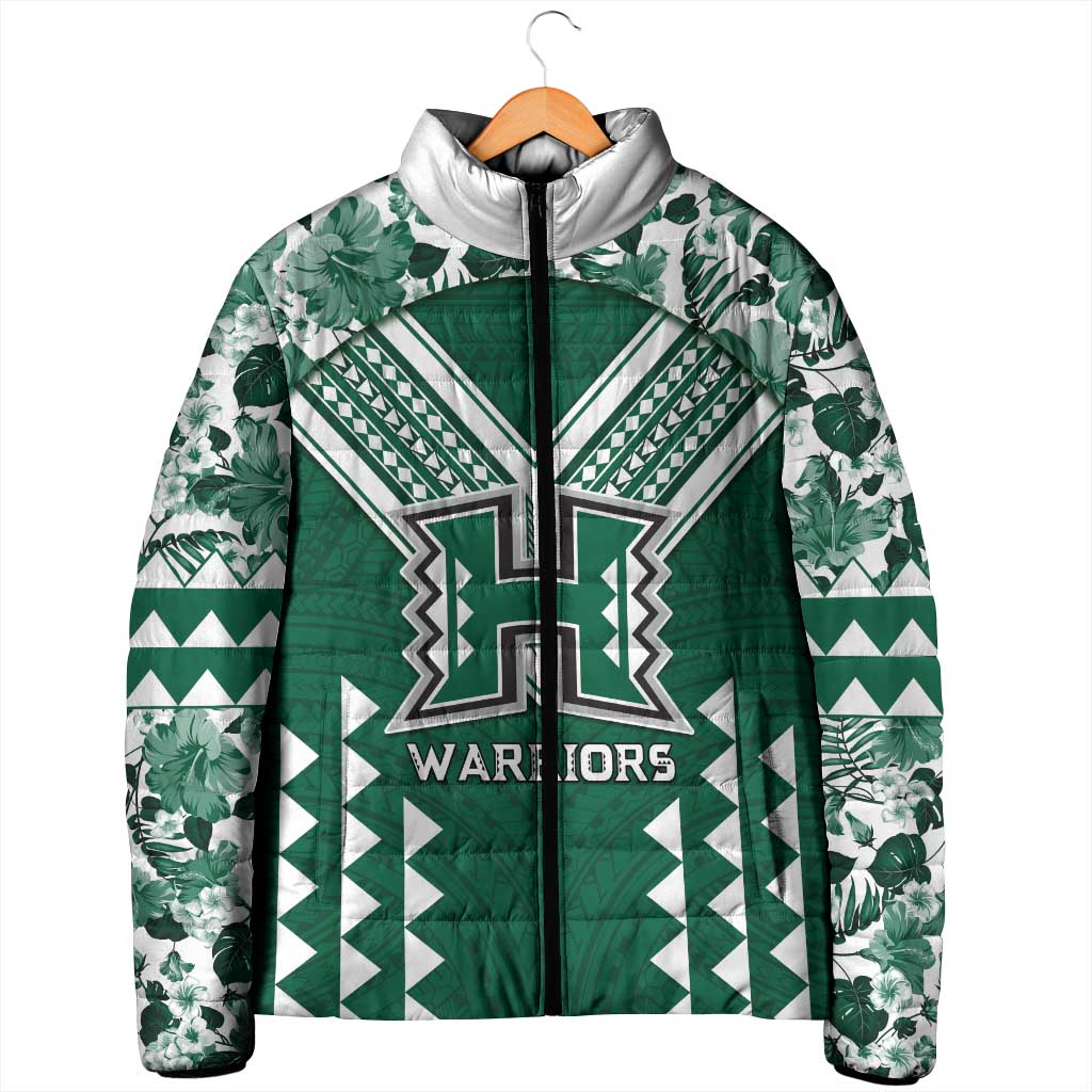 Custom Hawaii Football Padded Jacket Rainbow Warriors Tropical Vibes LT05 - Polynesian Pride