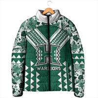 Custom Hawaii Football Padded Jacket Rainbow Warriors Tropical Vibes LT05 - Polynesian Pride
