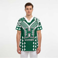 Custom Hawaii Football Scrub Top Rainbow Warriors Tropical Vibes LT05 - Polynesian Pride