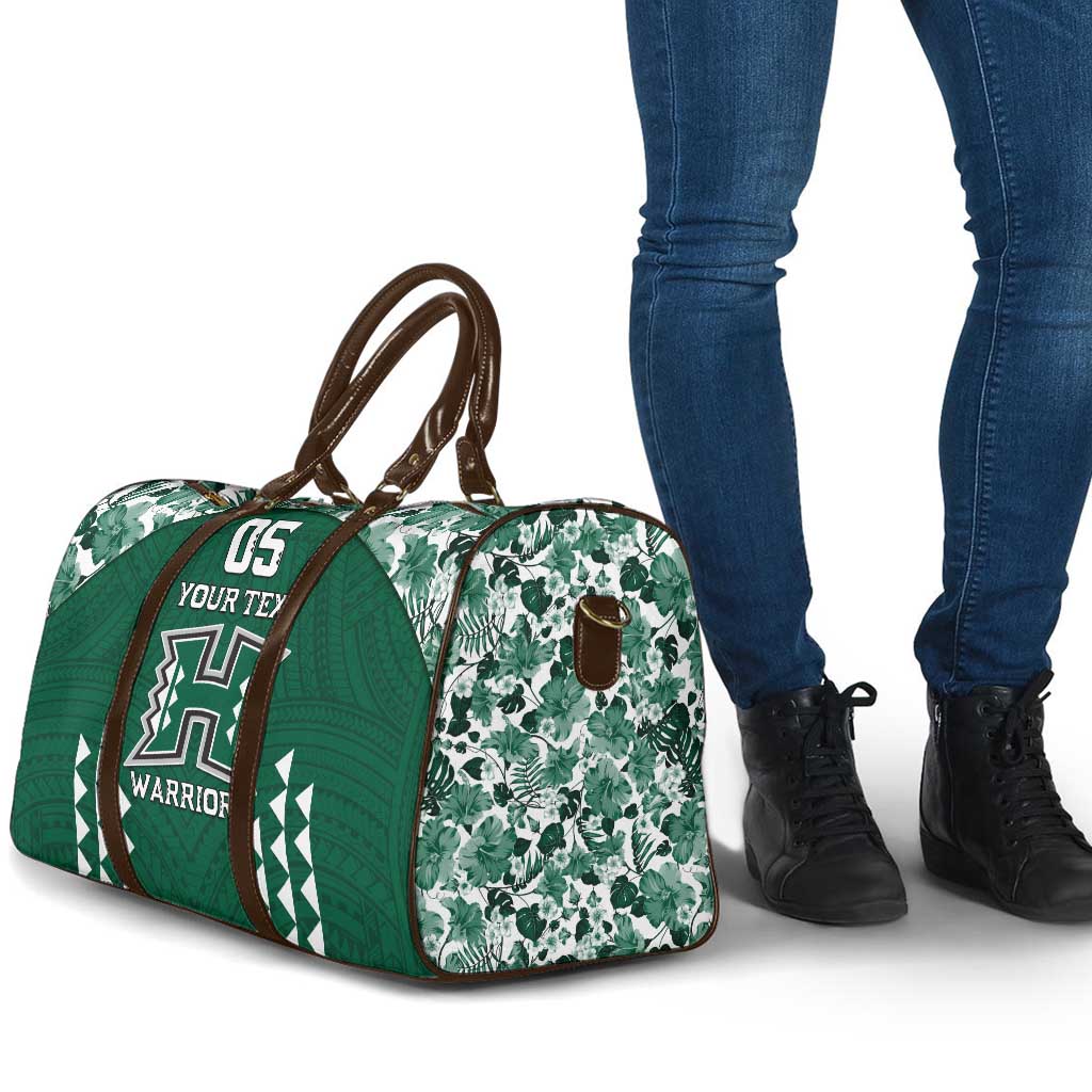 Custom Hawaii Football Travel Bag Rainbow Warriors Tropical Vibes LT05 - Polynesian Pride
