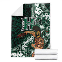 Hawaii Ikaika Warrior Football Blanket Polynesian Tribal Tattoo LT05 - Polynesian Pride