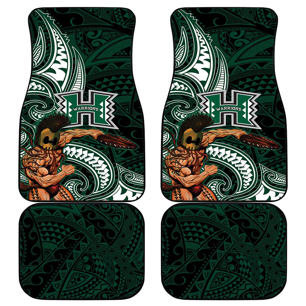 Hawaii Ikaika Warrior Football Car Mats Polynesian Tribal Tattoo LT05 - Polynesian Pride