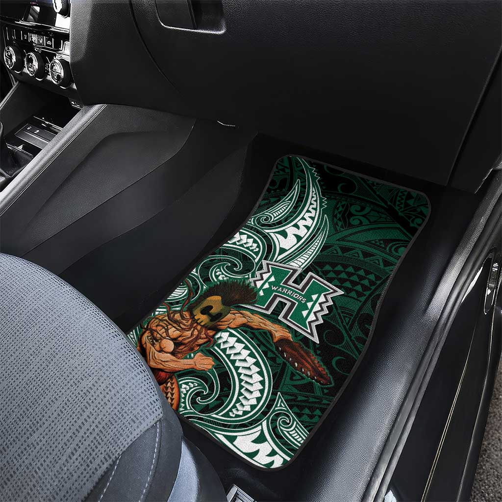 Hawaii Ikaika Warrior Football Car Mats Polynesian Tribal Tattoo LT05 - Polynesian Pride