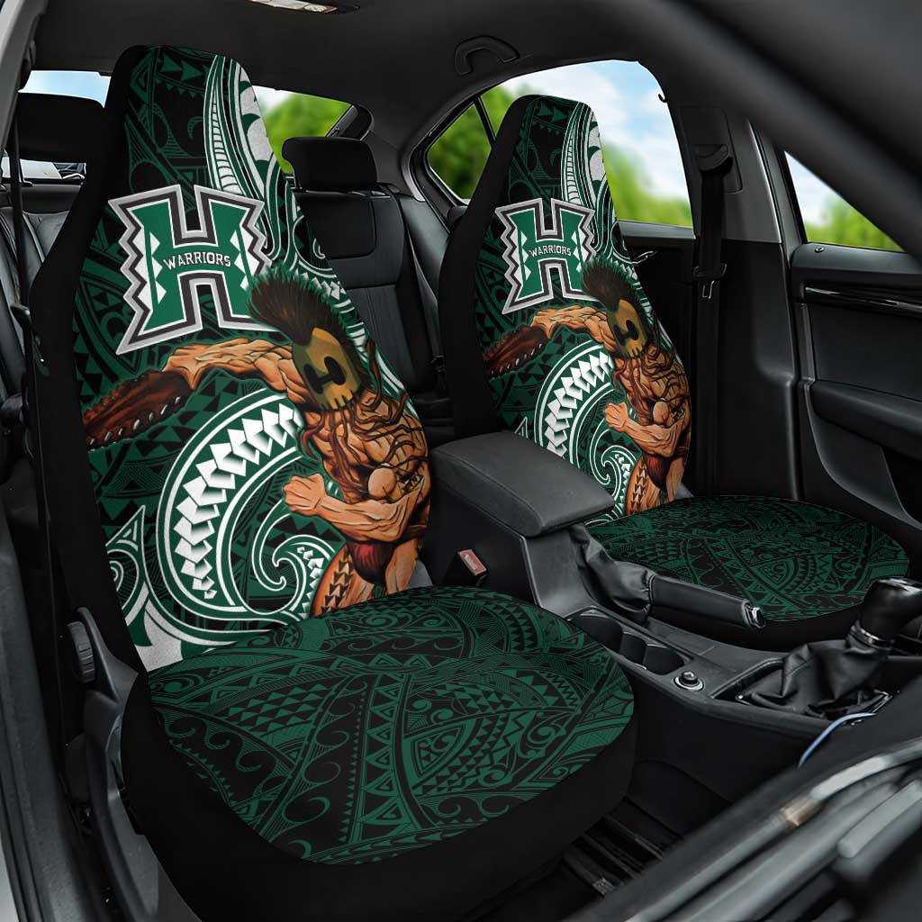 Hawaii Ikaika Warrior Football Car Seat Cover Polynesian Tribal Tattoo LT05 One Size Black - Polynesian Pride