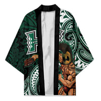Hawaii Ikaika Warrior Football Kimono Polynesian Tribal Tattoo LT05 Unisex Black - Polynesian Pride