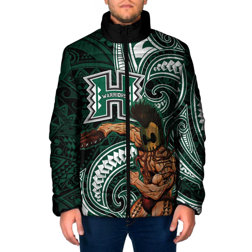 Hawaii Ikaika Warrior Football Padded Jacket Polynesian Tribal Tattoo LT05 Men Black - Polynesian Pride