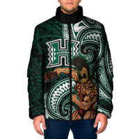 Hawaii Ikaika Warrior Football Padded Jacket Polynesian Tribal Tattoo LT05 Men Black - Polynesian Pride