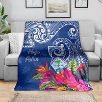 Hafa Adai Guam History and Chamorro Heritage Day Blanket Blue Latte Stone LT05 - Polynesian Pride