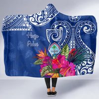 Hafa Adai Guam History and Chamorro Heritage Day Hooded Blanket Blue Latte Stone LT05 - Polynesian Pride