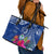 Hafa Adai Guam History and Chamorro Heritage Day Leather Tote Bag Blue Latte Stone LT05 - Polynesian Pride