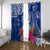 Hafa Adai Guam History and Chamorro Heritage Day Window Curtain Blue Latte Stone LT05 With Grommets Blue - Polynesian Pride