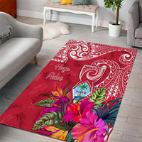 Hafa Adai Guam History and Chamorro Heritage Day Area Rug Red Latte Stone LT05 - Polynesian Pride