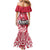 Personalised Hafa Adai Guam History and Chamorro Heritage Day Family Matching Mermaid Dress and Hawaiian Shirt Red Latte Stone LT05 - Polynesian Pride