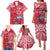 Personalised Hafa Adai Guam History and Chamorro Heritage Day Family Matching Puletasi Dress and Hawaiian Shirt Red Latte Stone LT05 - Polynesian Pride