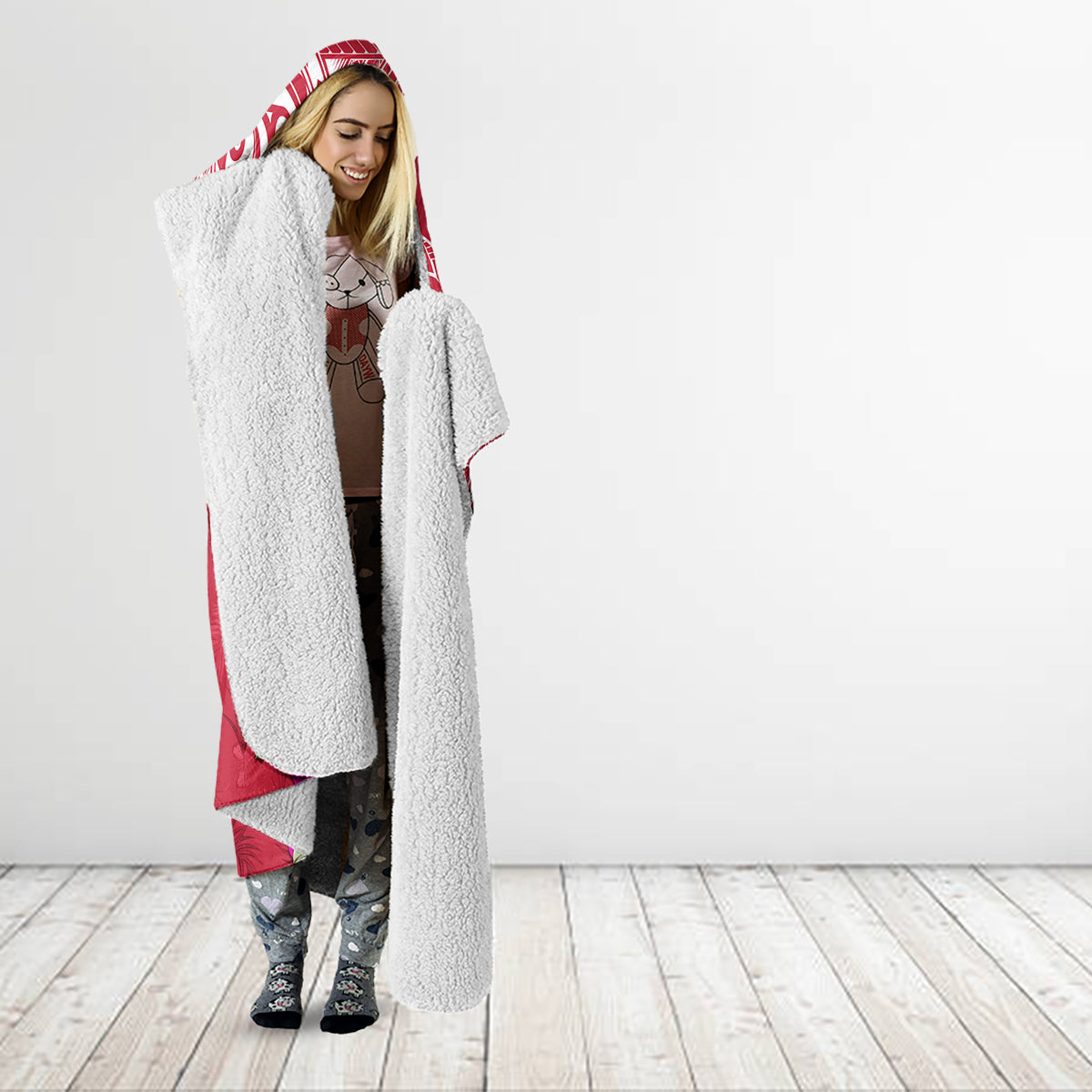 Hafa Adai Guam History and Chamorro Heritage Day Hooded Blanket Red Latte Stone LT05 - Polynesian Pride