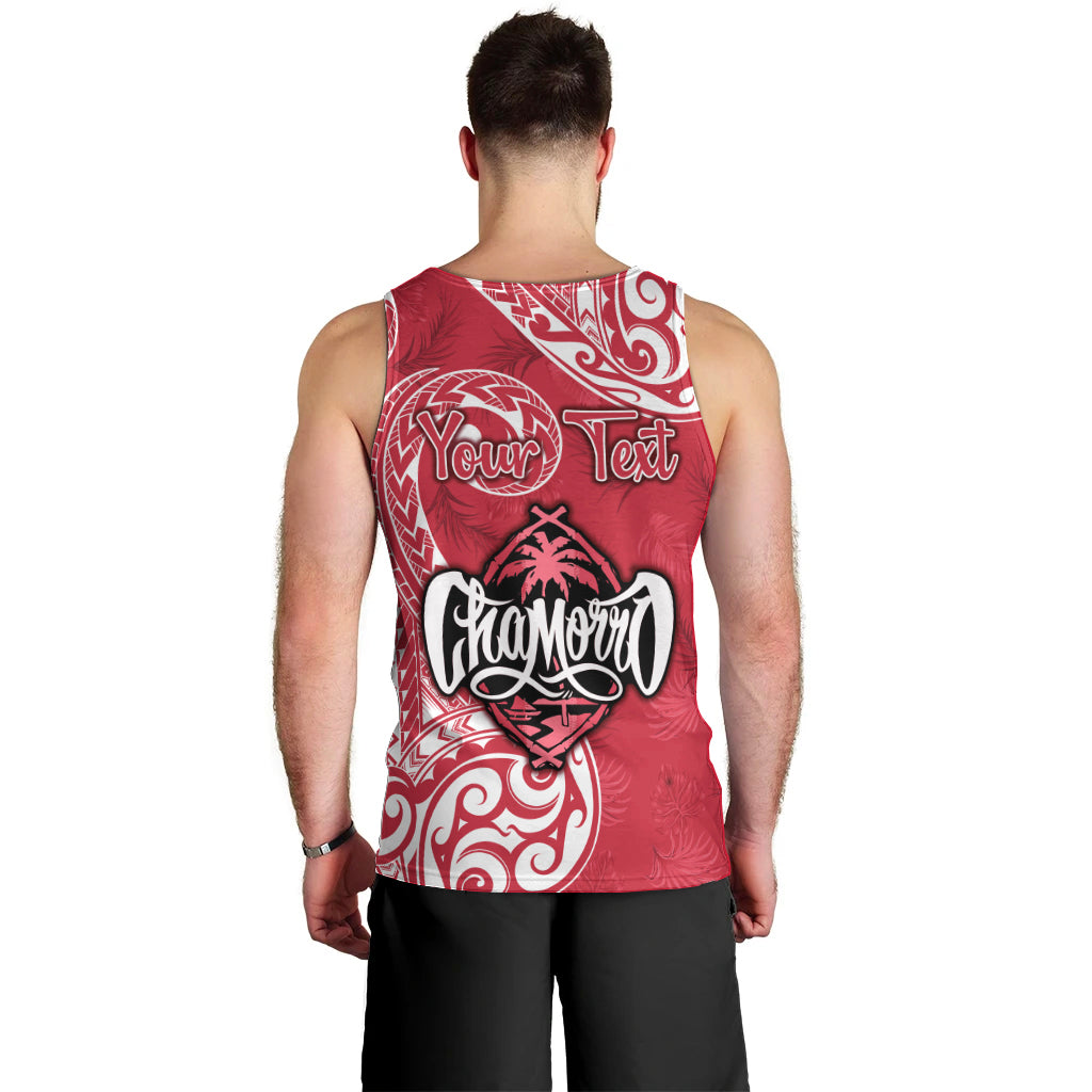 Personalised Hafa Adai Guam History and Chamorro Heritage Day Men Tank Top Red Latte Stone LT05 - Polynesian Pride