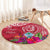 Hafa Adai Guam History and Chamorro Heritage Day Round Carpet Red Latte Stone LT05 - Polynesian Pride