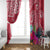 Hafa Adai Guam History and Chamorro Heritage Day Window Curtain Red Latte Stone LT05 - Polynesian Pride