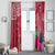 Hafa Adai Guam History and Chamorro Heritage Day Window Curtain Red Latte Stone LT05 - Polynesian Pride