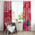 Hafa Adai Guam History and Chamorro Heritage Day Window Curtain Red Latte Stone LT05 - Polynesian Pride