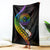 LGBT History Month Blanket Proud And Happy Polynesian Dolphin LT05 Black - Polynesian Pride