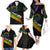 Personalised LGBT History Month Family Matching Off Shoulder Long Sleeve Dress and Hawaiian Shirt Proud And Happy Polynesian Dolphin LT05 - Polynesian Pride