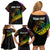 Personalised LGBT History Month Family Matching Off Shoulder Short Dress and Hawaiian Shirt Proud And Happy Polynesian Dolphin LT05 - Polynesian Pride