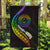 LGBT History Month Garden Flag Proud And Happy Polynesian Dolphin LT05 Garden Flag Black - Polynesian Pride