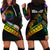 Personalised LGBT History Month Hoodie Dress Proud And Happy Polynesian Dolphin LT05 - Polynesian Pride