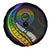 LGBT History Month Spare Tire Cover Proud And Happy Polynesian Dolphin LT05 - Polynesian Pride