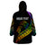 Personalised LGBT History Month Wearable Blanket Hoodie Proud And Happy Polynesian Dolphin LT05 - Polynesian Pride