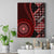 New Zealand Aotearoa Canvas Wall Art Maori Harakeke Weaving Pattern Red LT05 Red - Polynesian Pride