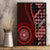 New Zealand Aotearoa Canvas Wall Art Maori Harakeke Weaving Pattern Red LT05 - Polynesian Pride