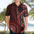 New Zealand Aotearoa Hawaiian Shirt Maori Harakeke Weaving Pattern Red LT05 - Polynesian Pride