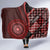 New Zealand Aotearoa Hooded Blanket Maori Harakeke Weaving Pattern Red LT05 - Polynesian Pride